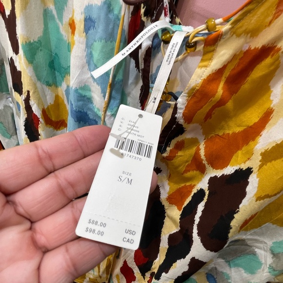 Anthropologie Neutral Motif Cover Up/Dress - Picture 4 of 6